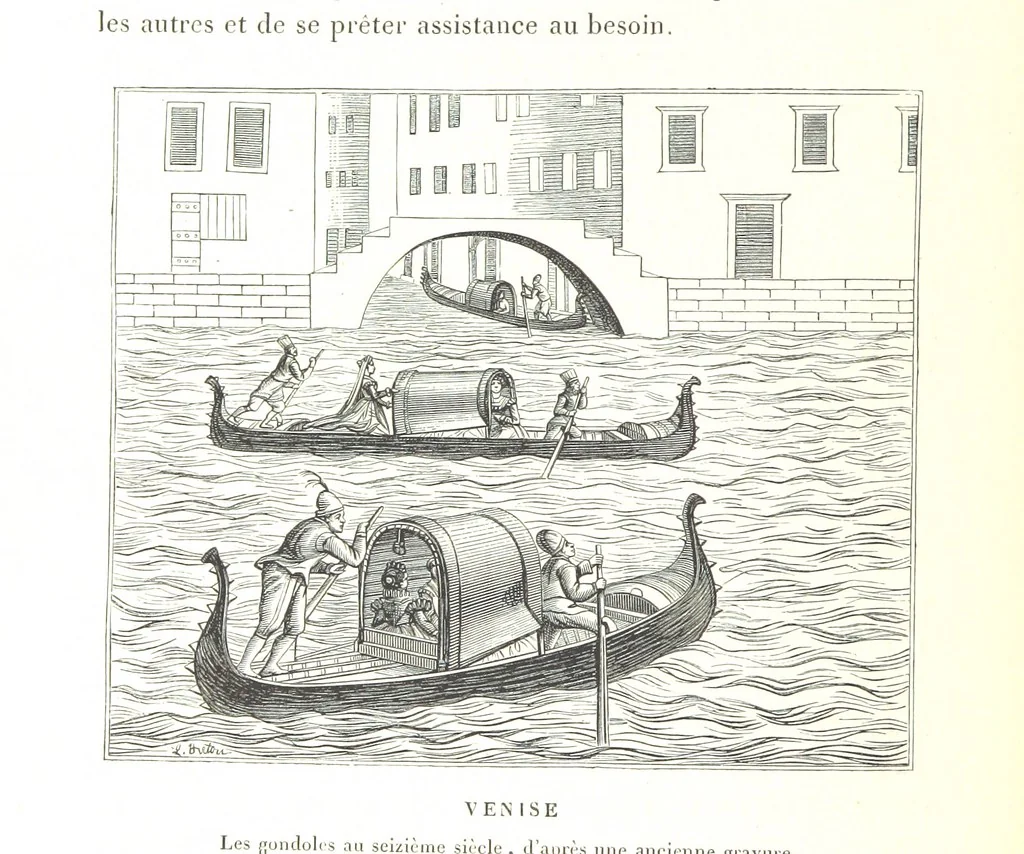 An illustration from Amsterdam et Venise. Ouvrage enrichi de sept eauxfortes par MM. L. Flameng et Gaucherel, et de cent vingt-quatre gravures sur bois, 1876, leaf 338