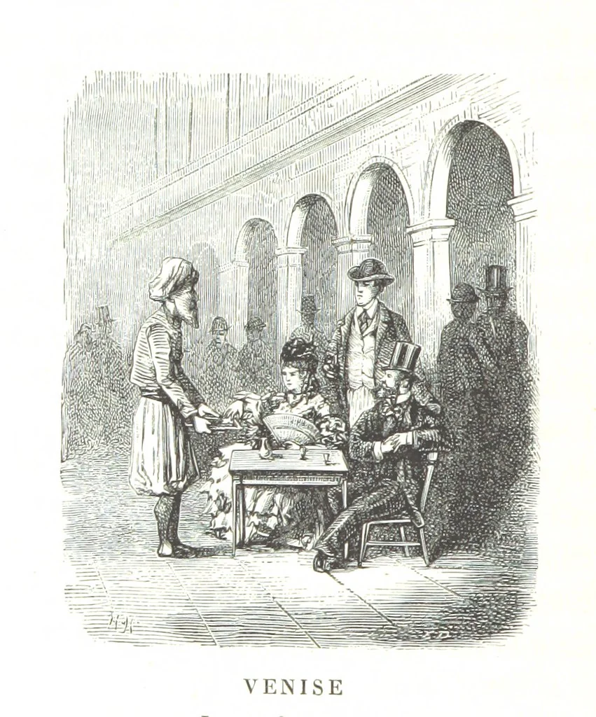 An illustration from Amsterdam et Venise. Ouvrage enrichi de sept eauxfortes par MM. L. Flameng et Gaucherel, et de cent vingt-quatre gravures sur bois, 1876, leaf 354