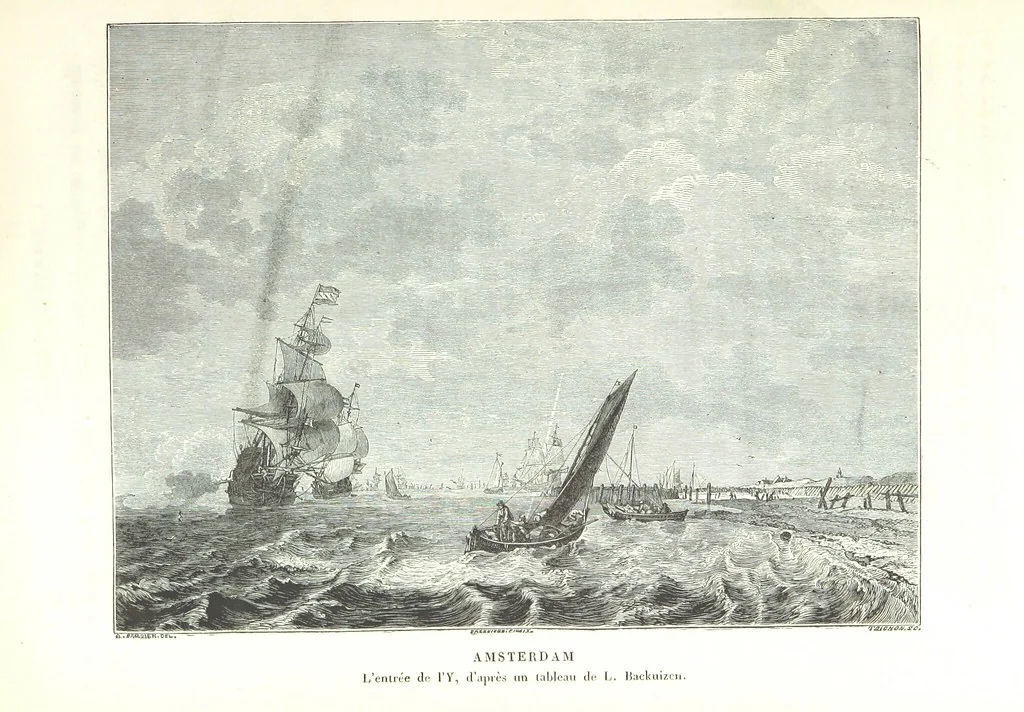 An illustration from Amsterdam et Venise. Ouvrage enrichi de sept eauxfortes par MM. L. Flameng et Gaucherel, et de cent vingt-quatre gravures sur bois, 1876, leaf 38