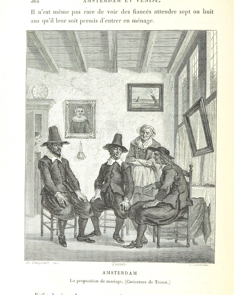 An illustration from Amsterdam et Venise. Ouvrage enrichi de sept eauxfortes par MM. L. Flameng et Gaucherel, et de cent vingt-quatre gravures sur bois, 1876, leaf 398