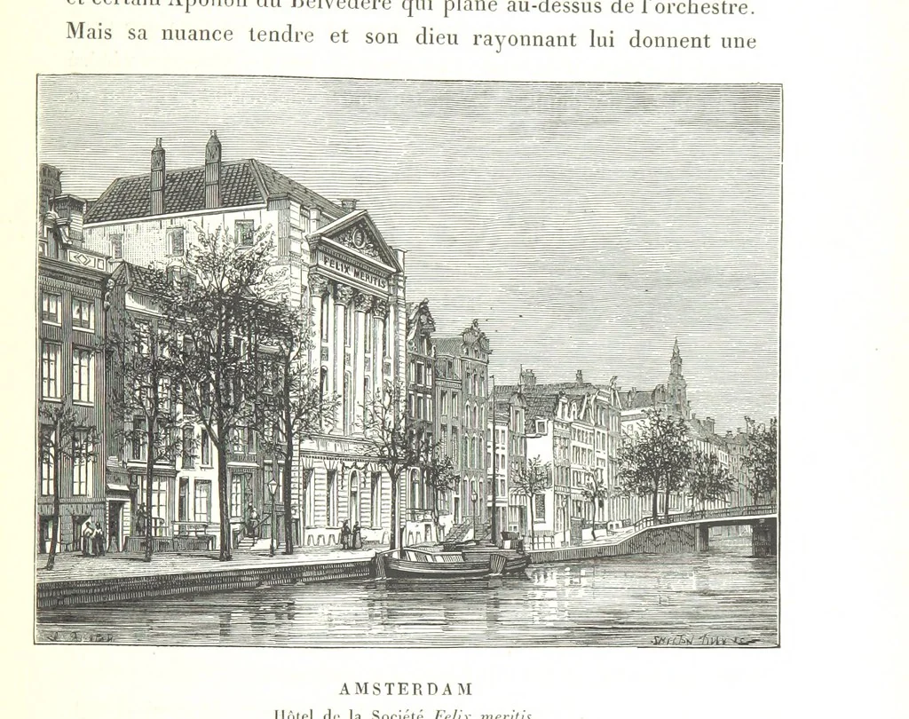 An illustration from Amsterdam et Venise. Ouvrage enrichi de sept eauxfortes par MM. L. Flameng et Gaucherel, et de cent vingt-quatre gravures sur bois, 1876, leaf 447