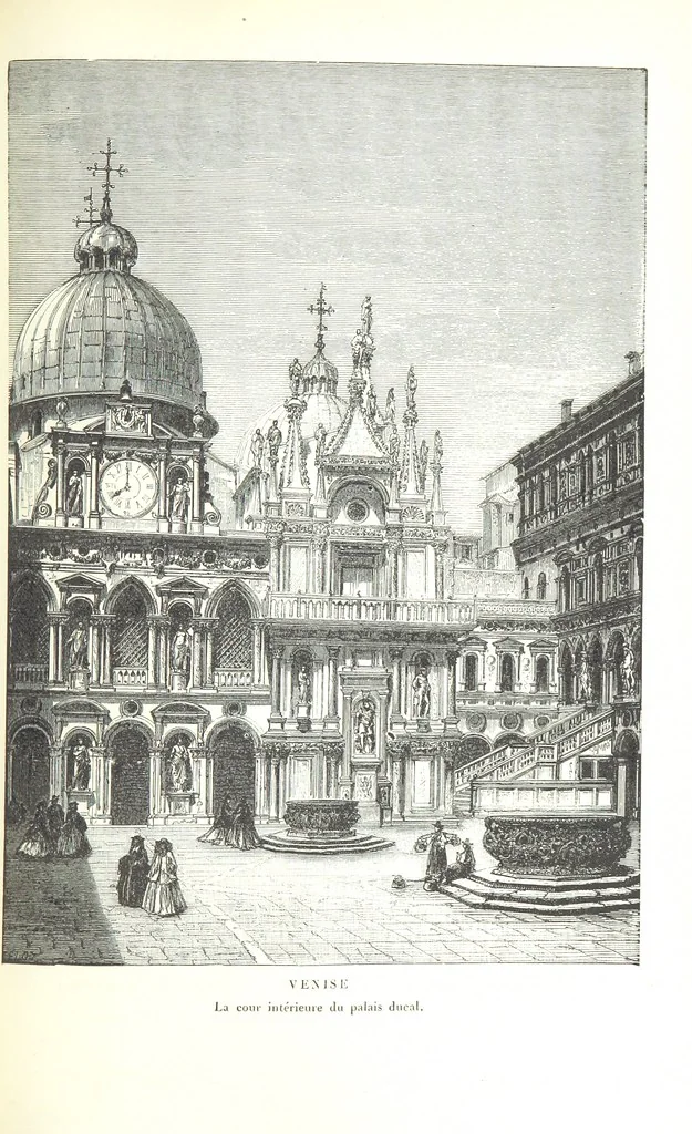An illustration from Amsterdam et Venise. Ouvrage enrichi de sept eauxfortes par MM. L. Flameng et Gaucherel, et de cent vingt-quatre gravures sur bois, 1876, leaf 527
