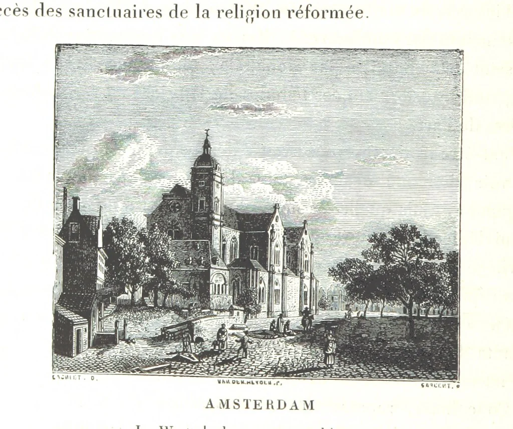 An illustration from Amsterdam et Venise. Ouvrage enrichi de sept eauxfortes par MM. L. Flameng et Gaucherel, et de cent vingt-quatre gravures sur bois, 1876, leaf 556