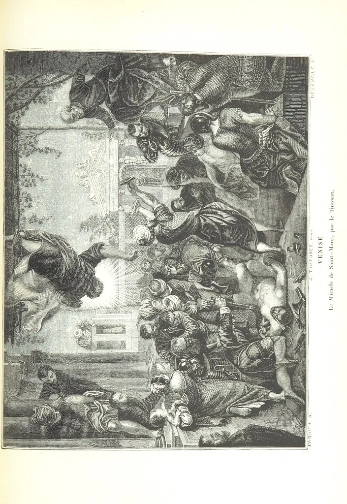 An illustration from Amsterdam et Venise. Ouvrage enrichi de sept eauxfortes par MM. L. Flameng et Gaucherel, et de cent vingt-quatre gravures sur bois, 1876, leaf 609