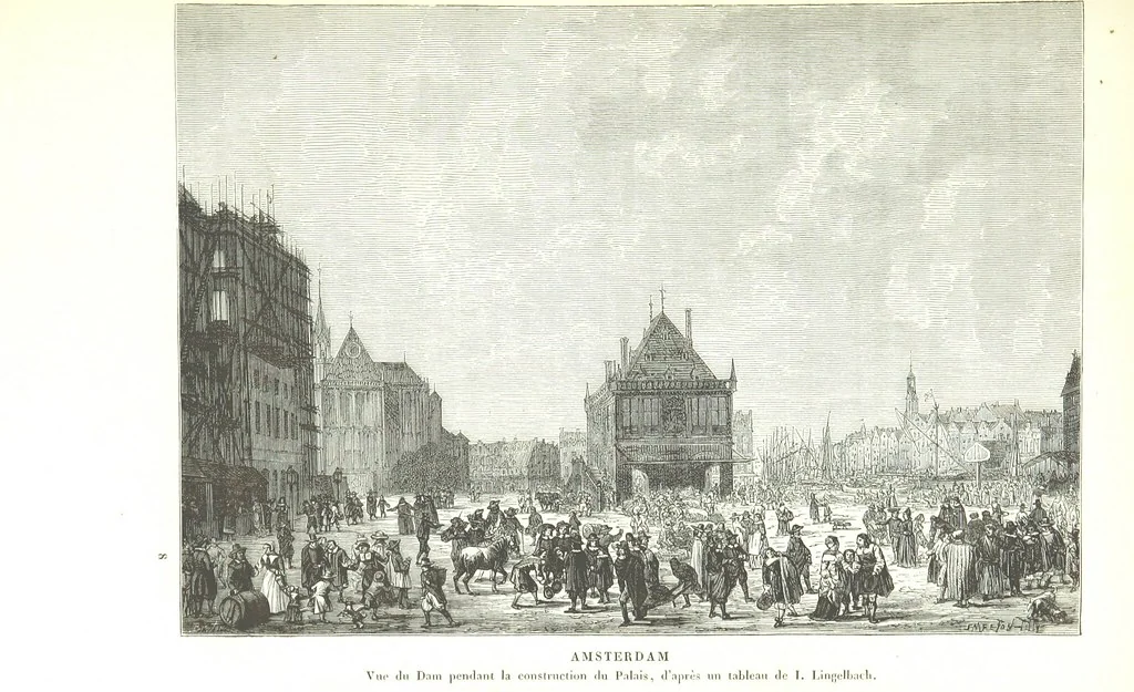 An illustration from Amsterdam et Venise. Ouvrage enrichi de sept eauxfortes par MM. L. Flameng et Gaucherel, et de cent vingt-quatre gravures sur bois, 1876, leaf 81