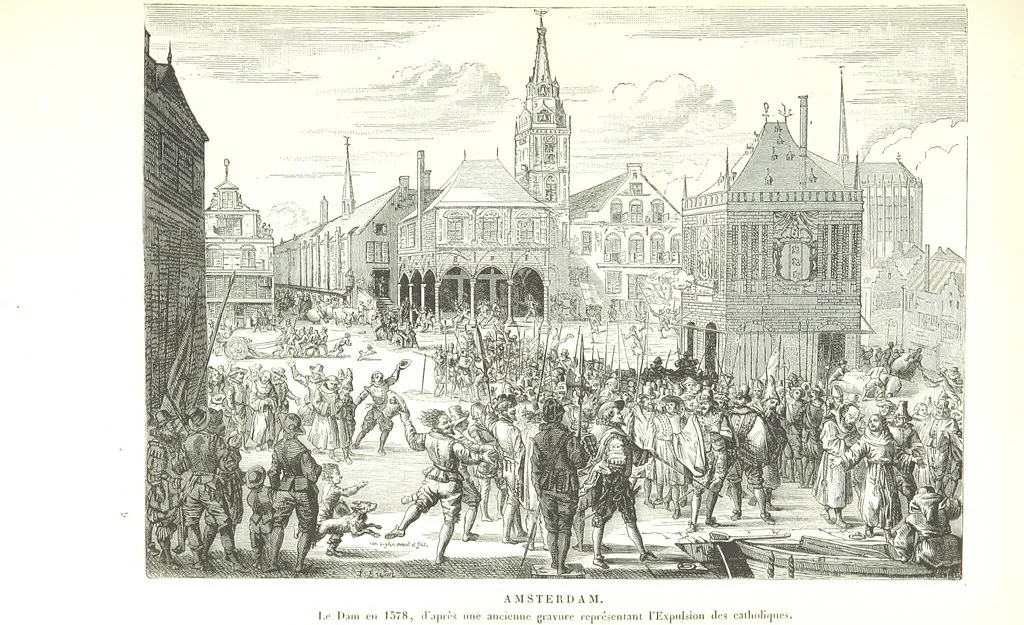 An illustration from Amsterdam et Venise. Ouvrage enrichi de sept eauxfortes par MM. L. Flameng et Gaucherel, et de cent vingt-quatre gravures sur bois, 1876, leaf 89