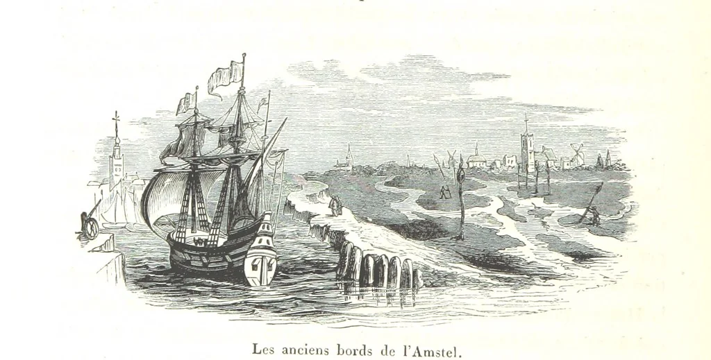 An illustration from Amsterdam et Venise. Ouvrage enrichi de sept eauxfortes par MM. L. Flameng et Gaucherel, et de cent vingt-quatre gravures sur bois, 1876, leaf 96