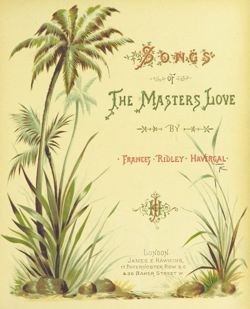 An illustration from Songs of the Master's Love. [With illuminated initial letters, etc, 1885, leaf 11