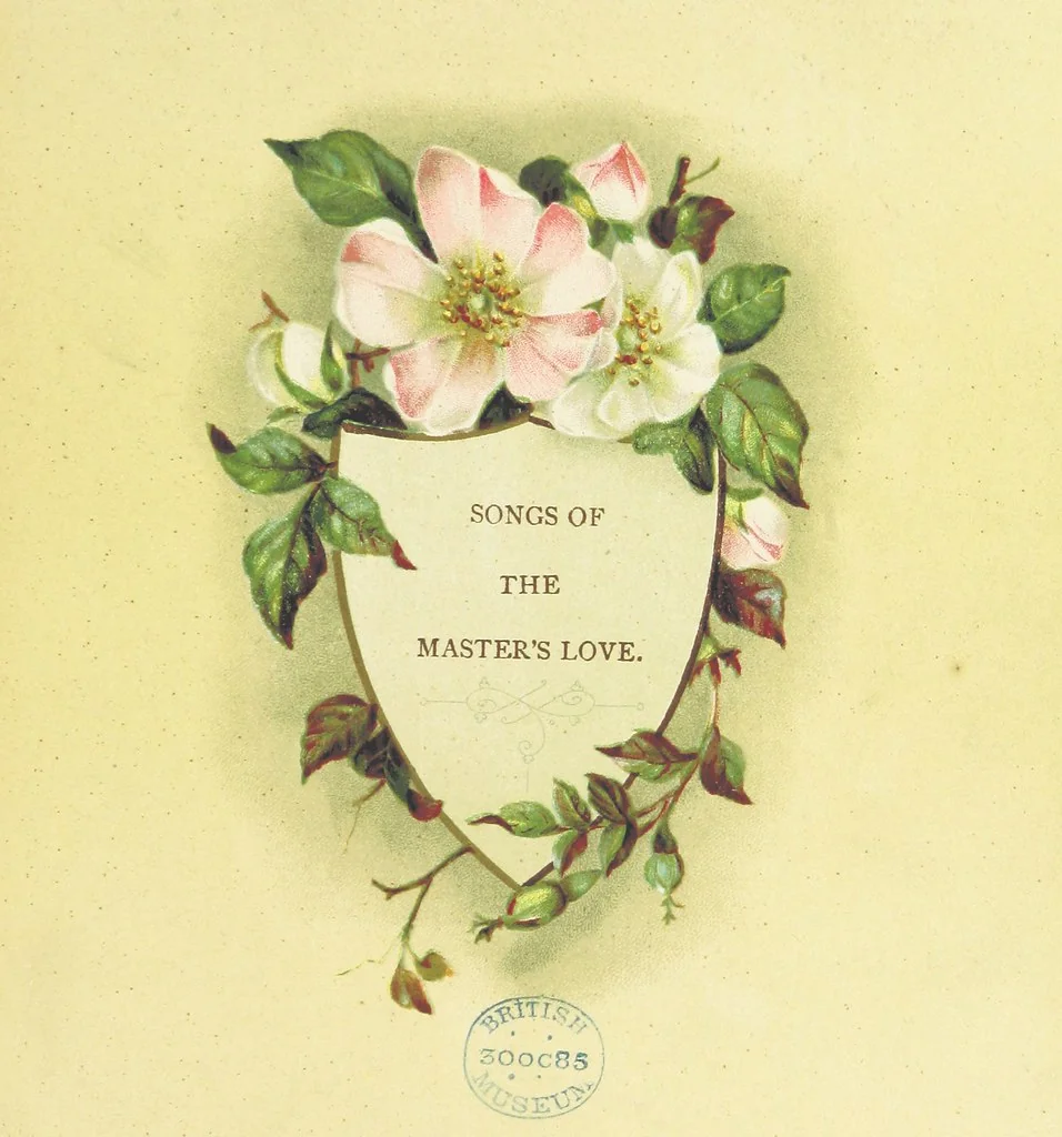 An illustration from Songs of the Master's Love. [With illuminated initial letters, etc, 1885, leaf 7