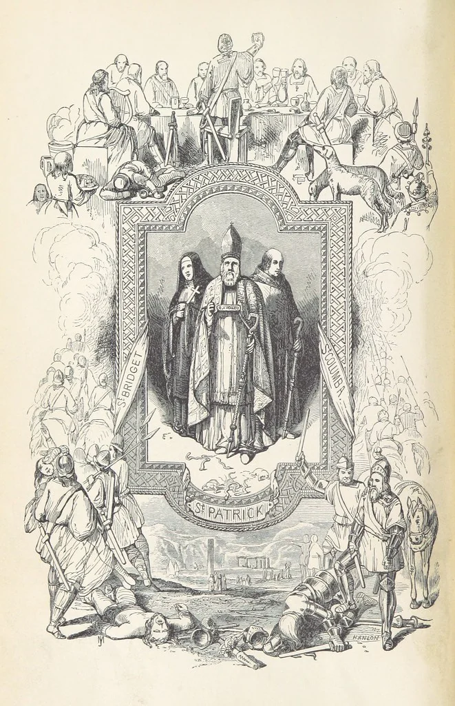 An illustration from The History of Ireland, ancient and modern. Derived from our native annals, from the most recent researches of eminent Irish Scholars. ... With copious topographical and general notes, 1860, leaf 10