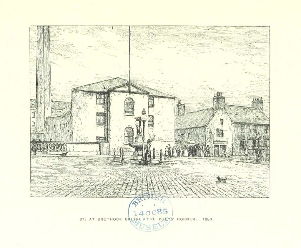 An illustration from Aberbrothock illustrated. Being the Round O etchings in miniature by John Adam. ... With ... notes by G. Hay, 1886, leaf 141