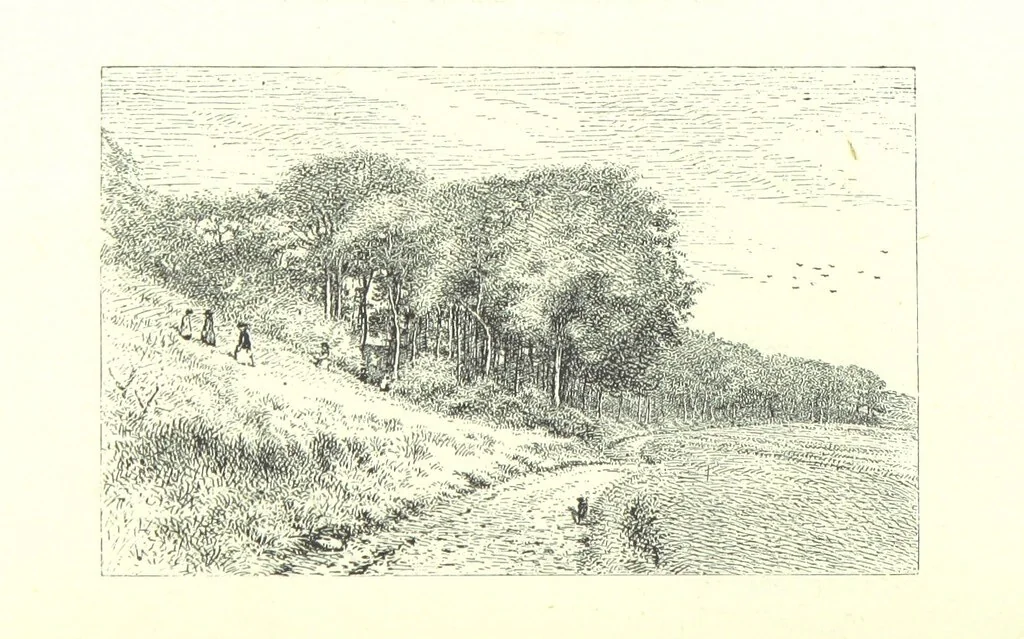 An illustration from Aberbrothock illustrated. Being the Round O etchings in miniature by John Adam. ... With ... notes by G. Hay, 1886, leaf 148