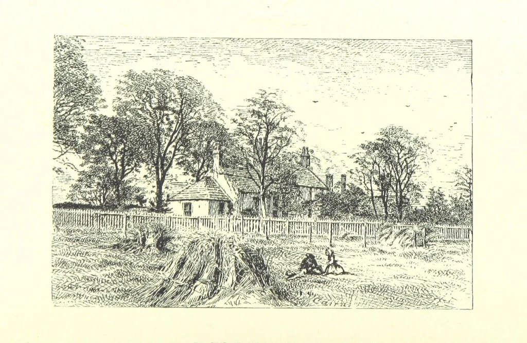 An illustration from Aberbrothock illustrated. Being the Round O etchings in miniature by John Adam. ... With ... notes by G. Hay, 1886, leaf 150