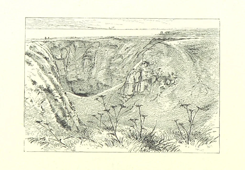 An illustration from Aberbrothock illustrated. Being the Round O etchings in miniature by John Adam. ... With ... notes by G. Hay, 1886, leaf 176