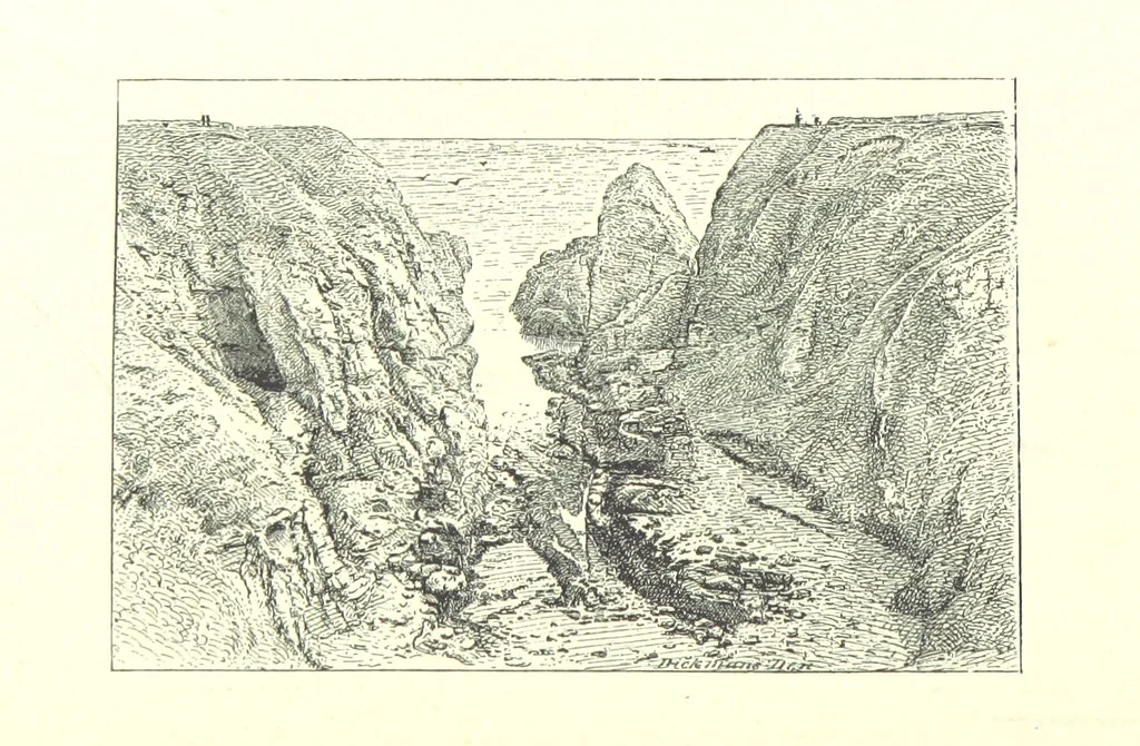 An illustration from Aberbrothock illustrated. Being the Round O etchings in miniature by John Adam. ... With ... notes by G. Hay, 1886, leaf 182