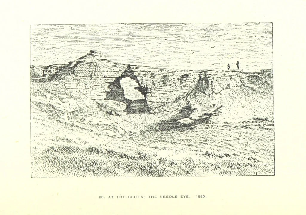 An illustration from Aberbrothock illustrated. Being the Round O etchings in miniature by John Adam. ... With ... notes by G. Hay, 1886, leaf 184