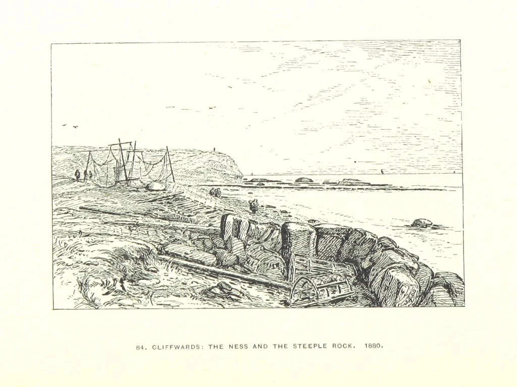 An illustration from Aberbrothock illustrated. Being the Round O etchings in miniature by John Adam. ... With ... notes by G. Hay, 1886, leaf 188