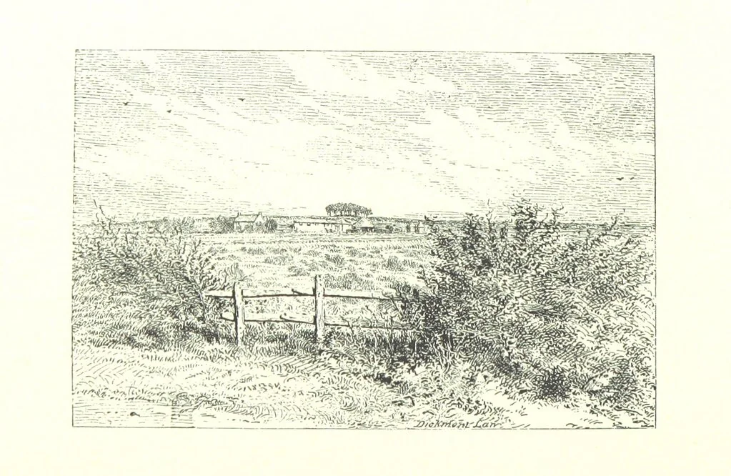An illustration from Aberbrothock illustrated. Being the Round O etchings in miniature by John Adam. ... With ... notes by G. Hay, 1886, leaf 190