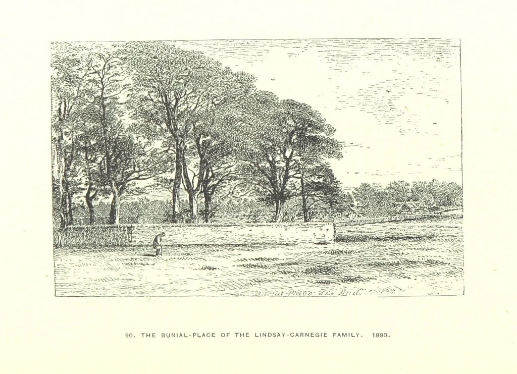 An illustration from Aberbrothock illustrated. Being the Round O etchings in miniature by John Adam. ... With ... notes by G. Hay, 1886, leaf 194