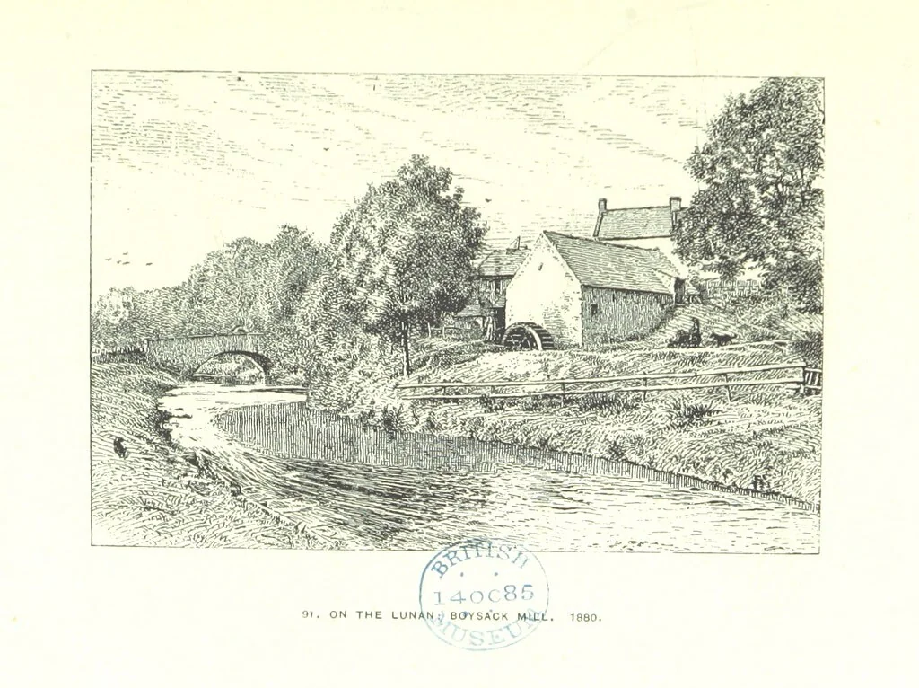 An illustration from Aberbrothock illustrated. Being the Round O etchings in miniature by John Adam. ... With ... notes by G. Hay, 1886, leaf 195