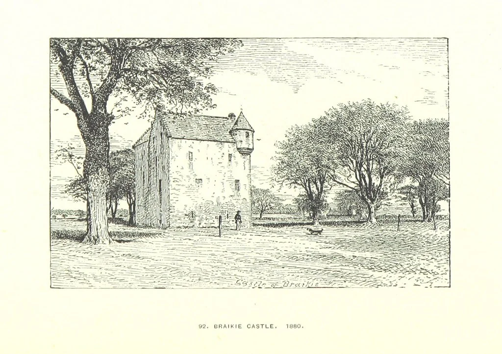An illustration from Aberbrothock illustrated. Being the Round O etchings in miniature by John Adam. ... With ... notes by G. Hay, 1886, leaf 196