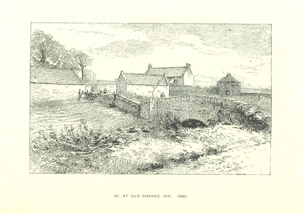 An illustration from Aberbrothock illustrated. Being the Round O etchings in miniature by John Adam. ... With ... notes by G. Hay, 1886, leaf 198