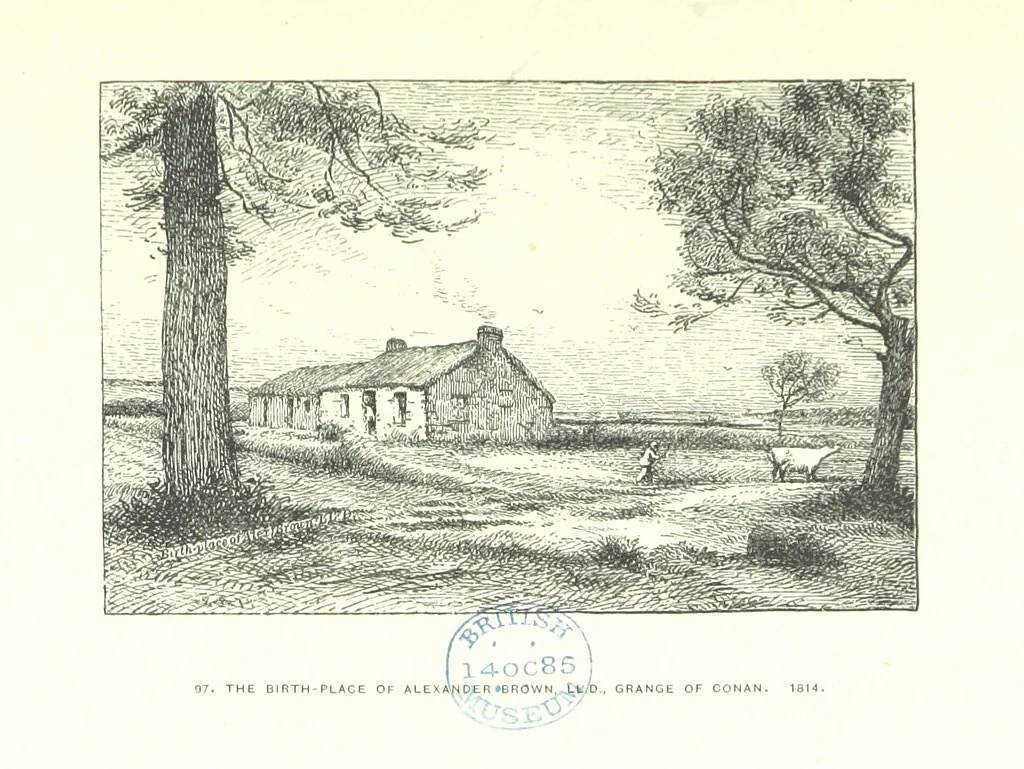 An illustration from Aberbrothock illustrated. Being the Round O etchings in miniature by John Adam. ... With ... notes by G. Hay, 1886, leaf 201