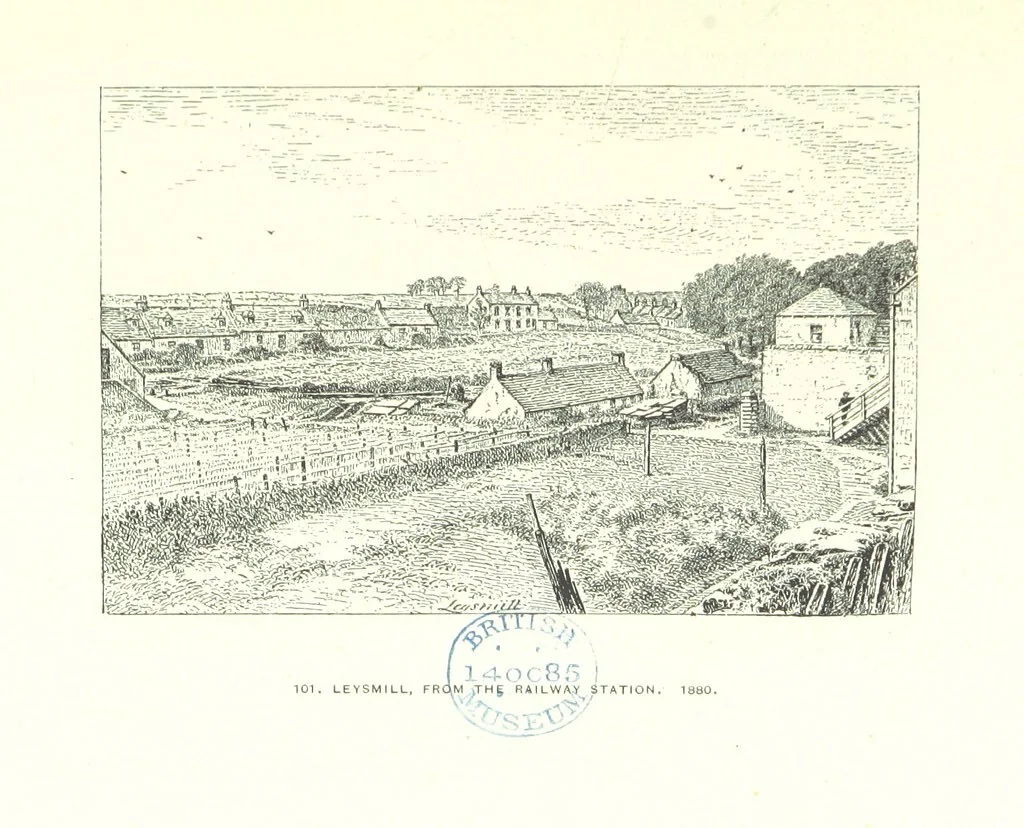 An illustration from Aberbrothock illustrated. Being the Round O etchings in miniature by John Adam. ... With ... notes by G. Hay, 1886, leaf 205