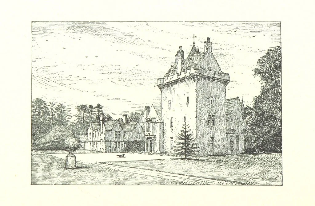 An illustration from Aberbrothock illustrated. Being the Round O etchings in miniature by John Adam. ... With ... notes by G. Hay, 1886, leaf 208