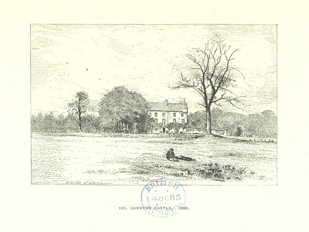 An illustration from Aberbrothock illustrated. Being the Round O etchings in miniature by John Adam. ... With ... notes by G. Hay, 1886, leaf 209
