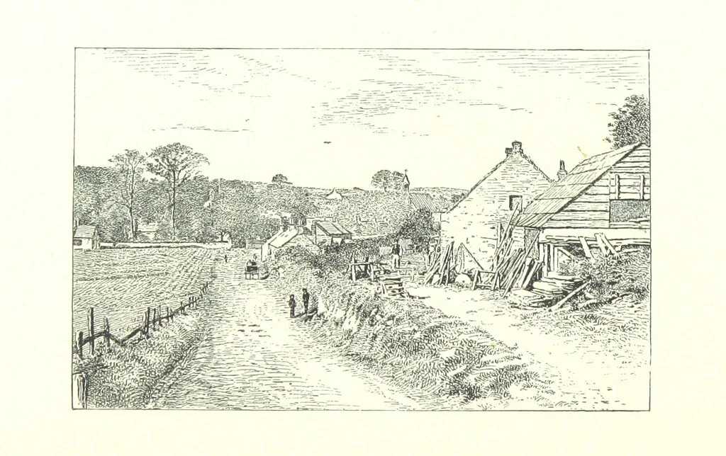 An illustration from Aberbrothock illustrated. Being the Round O etchings in miniature by John Adam. ... With ... notes by G. Hay, 1886, leaf 212