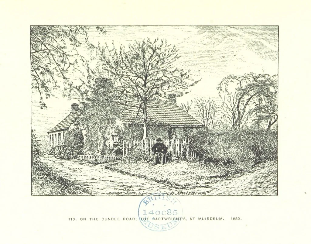 An illustration from Aberbrothock illustrated. Being the Round O etchings in miniature by John Adam. ... With ... notes by G. Hay, 1886, leaf 217