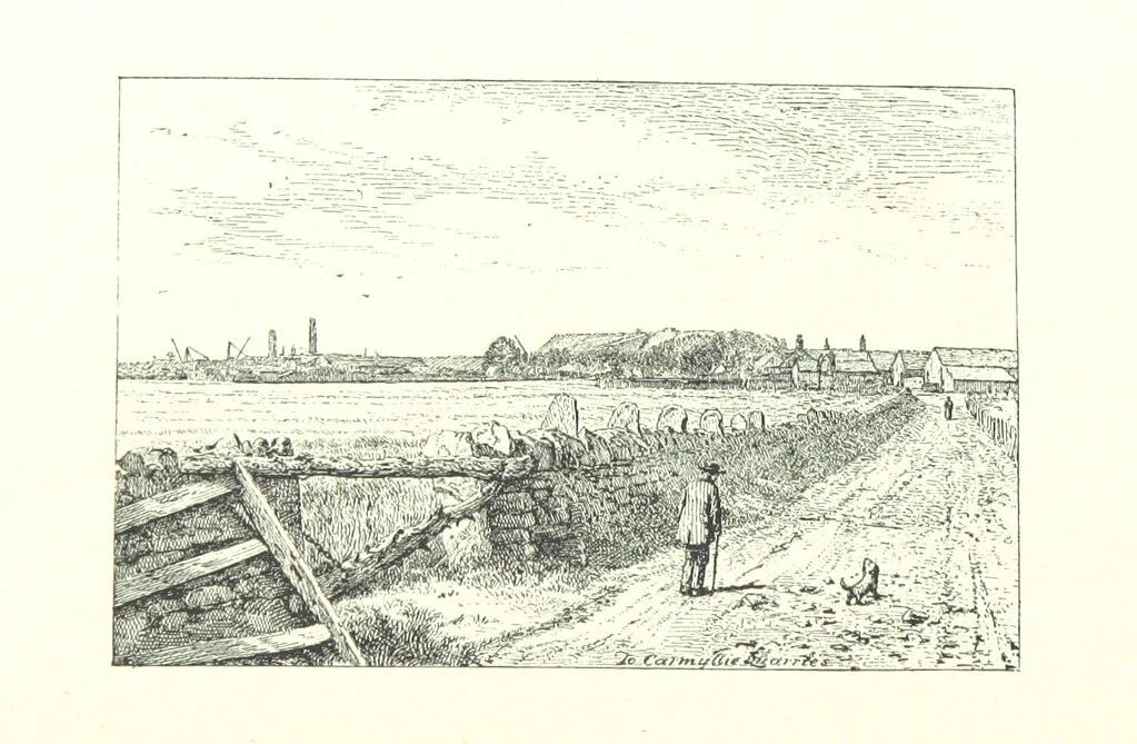 An illustration from Aberbrothock illustrated. Being the Round O etchings in miniature by John Adam. ... With ... notes by G. Hay, 1886, leaf 220