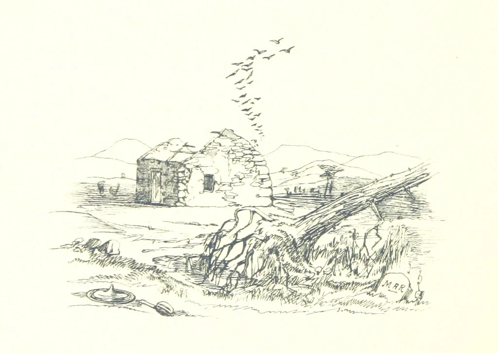 An illustration from The Scenery of the Dee, with pen and pencil. Illustrated by A. Gibb ..., further illustrated and described by J. M. H, 1884, leaf 104