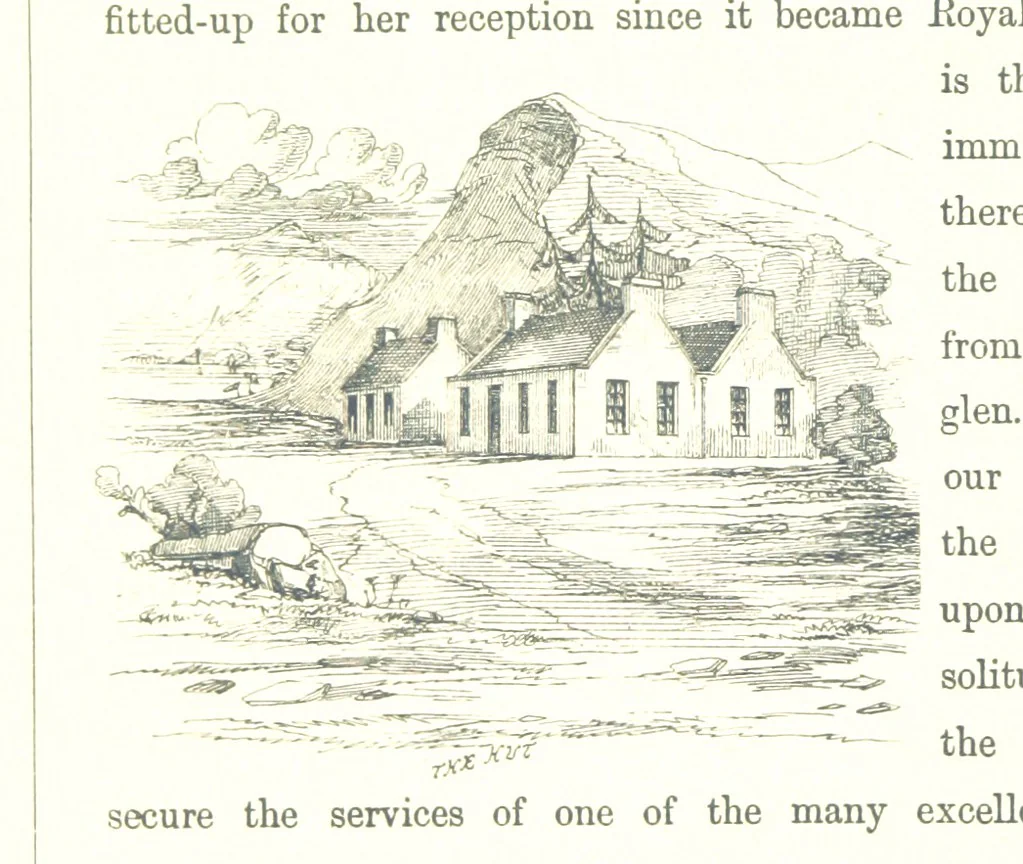 An illustration from The Scenery of the Dee, with pen and pencil. Illustrated by A. Gibb ..., further illustrated and described by J. M. H, 1884, leaf 106