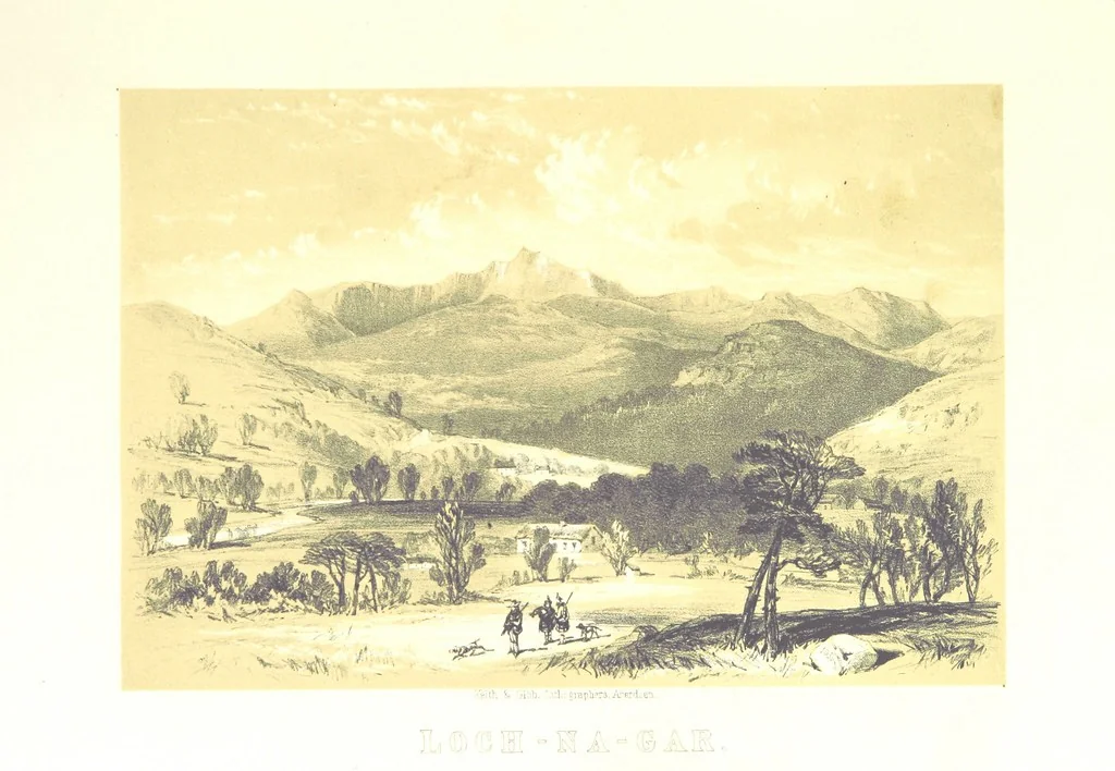 An illustration from The Scenery of the Dee, with pen and pencil. Illustrated by A. Gibb ..., further illustrated and described by J. M. H, 1884, leaf 111