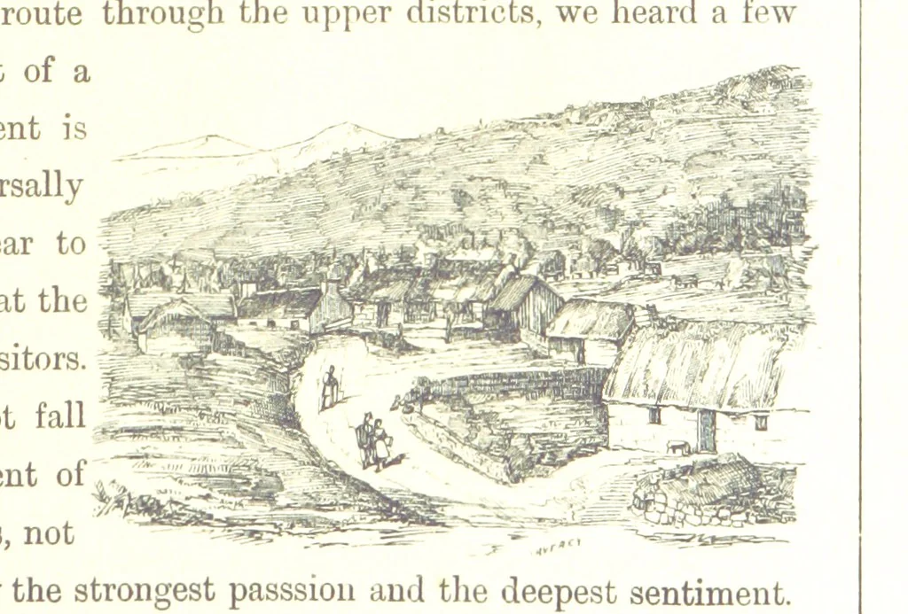 An illustration from The Scenery of the Dee, with pen and pencil. Illustrated by A. Gibb ..., further illustrated and described by J. M. H, 1884, leaf 141