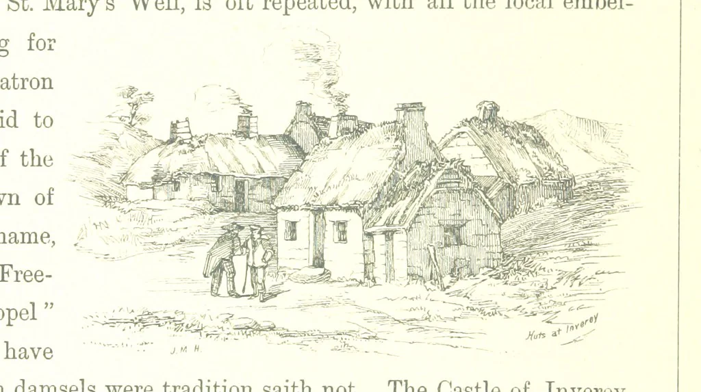 An illustration from The Scenery of the Dee, with pen and pencil. Illustrated by A. Gibb ..., further illustrated and described by J. M. H, 1884, leaf 142