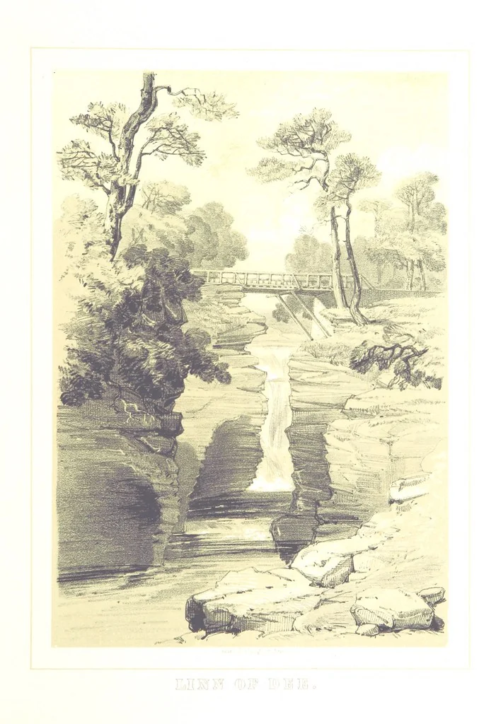 An illustration from The Scenery of the Dee, with pen and pencil. Illustrated by A. Gibb ..., further illustrated and described by J. M. H, 1884, leaf 147