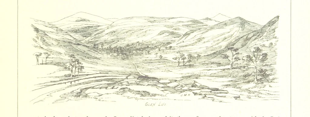 An illustration from The Scenery of the Dee, with pen and pencil. Illustrated by A. Gibb ..., further illustrated and described by J. M. H, 1884, leaf 153