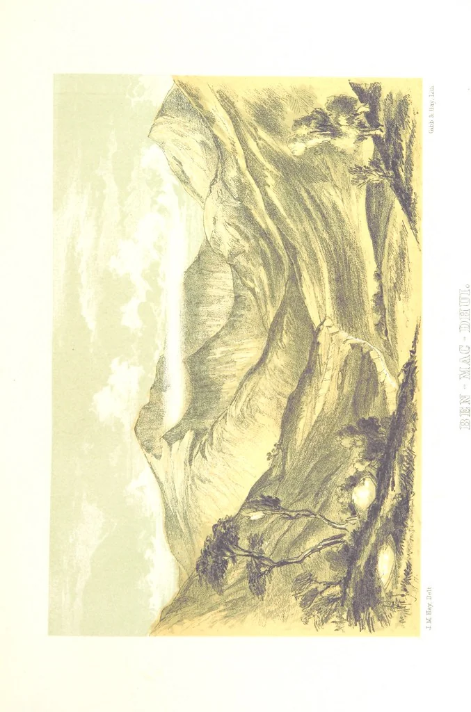 An illustration from The Scenery of the Dee, with pen and pencil. Illustrated by A. Gibb ..., further illustrated and described by J. M. H, 1884, leaf 159
