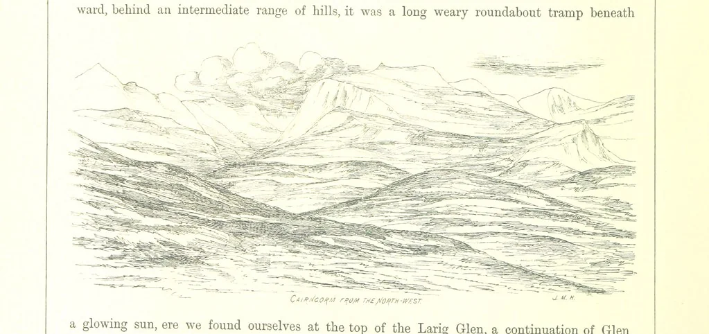 An illustration from The Scenery of the Dee, with pen and pencil. Illustrated by A. Gibb ..., further illustrated and described by J. M. H, 1884, leaf 162