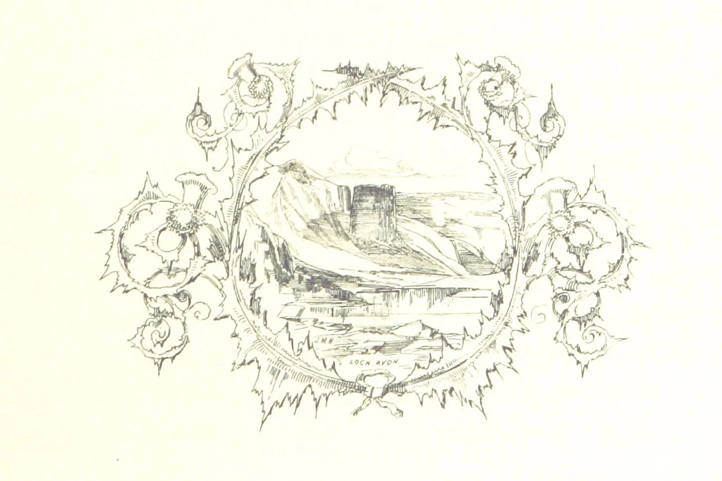 An illustration from The Scenery of the Dee, with pen and pencil. Illustrated by A. Gibb ..., further illustrated and described by J. M. H, 1884, leaf 167