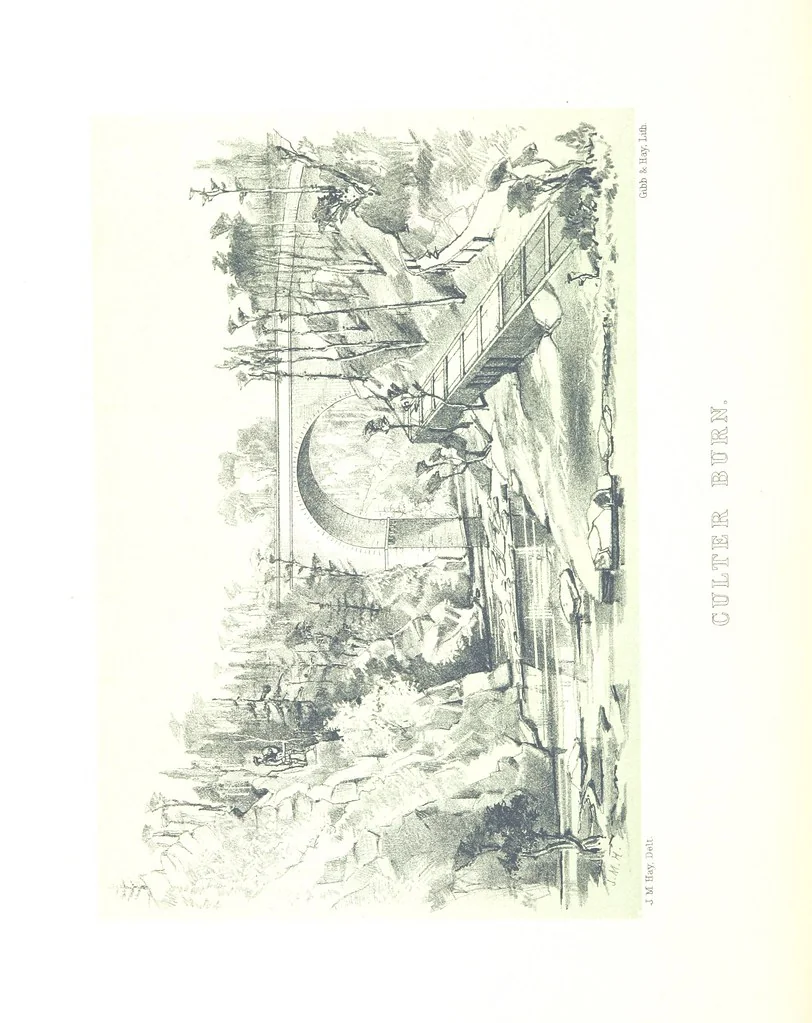An illustration from The Scenery of the Dee, with pen and pencil. Illustrated by A. Gibb ..., further illustrated and described by J. M. H, 1884, leaf 38