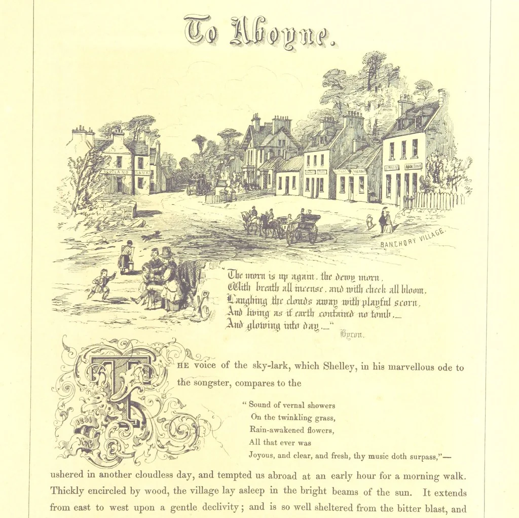 An illustration from The Scenery of the Dee, with pen and pencil. Illustrated by A. Gibb ..., further illustrated and described by J. M. H, 1884, leaf 49