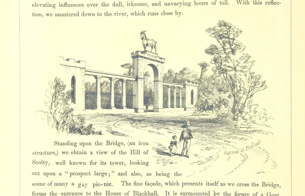 An illustration from The Scenery of the Dee, with pen and pencil. Illustrated by A. Gibb ..., further illustrated and described by J. M. H, 1884, leaf 50