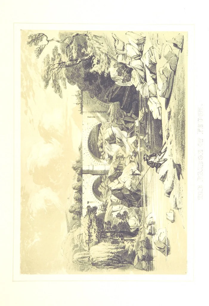 An illustration from The Scenery of the Dee, with pen and pencil. Illustrated by A. Gibb ..., further illustrated and described by J. M. H, 1884, leaf 51