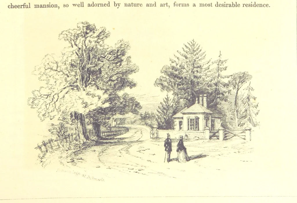 An illustration from The Scenery of the Dee, with pen and pencil. Illustrated by A. Gibb ..., further illustrated and described by J. M. H, 1884, leaf 55