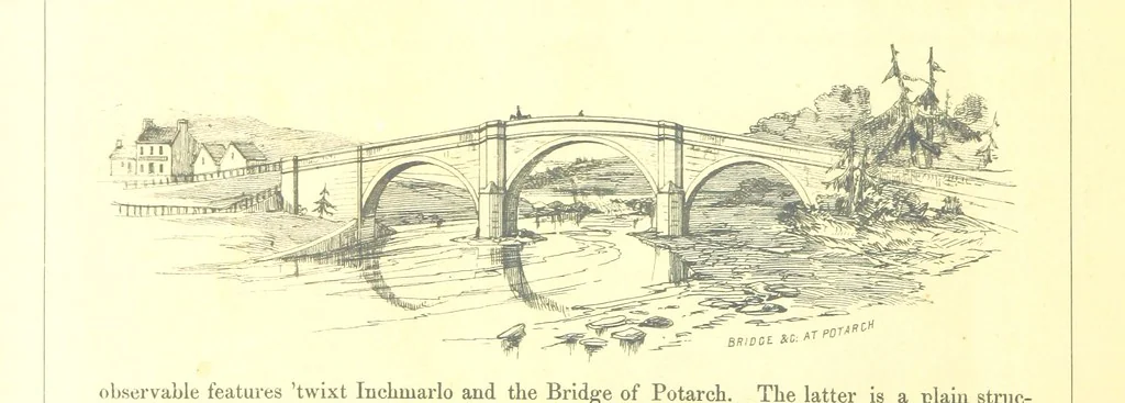An illustration from The Scenery of the Dee, with pen and pencil. Illustrated by A. Gibb ..., further illustrated and described by J. M. H, 1884, leaf 56