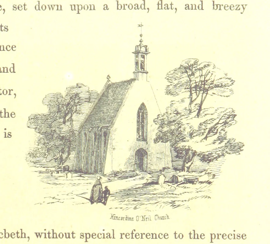An illustration from The Scenery of the Dee, with pen and pencil. Illustrated by A. Gibb ..., further illustrated and described by J. M. H, 1884, leaf 61